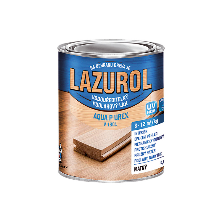 Lazurol Aqua P UREX V1301 mat odolný lak na dřevo bezbarvý