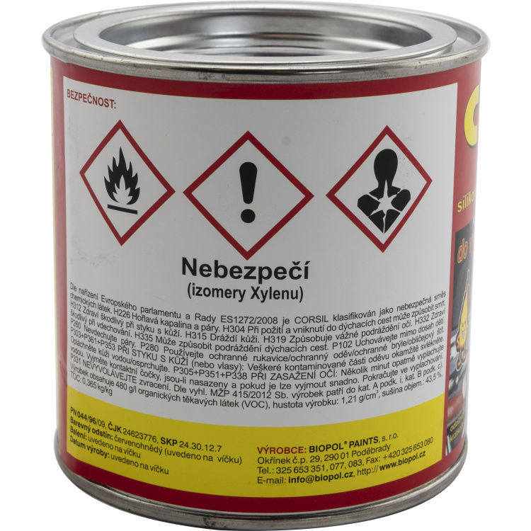Corsil základní antikorozní barva do teplot 550 °C, 0840 červenohnědá