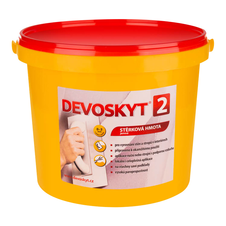 Devoskyt hrubost 2 stěrková hmota do interiéru