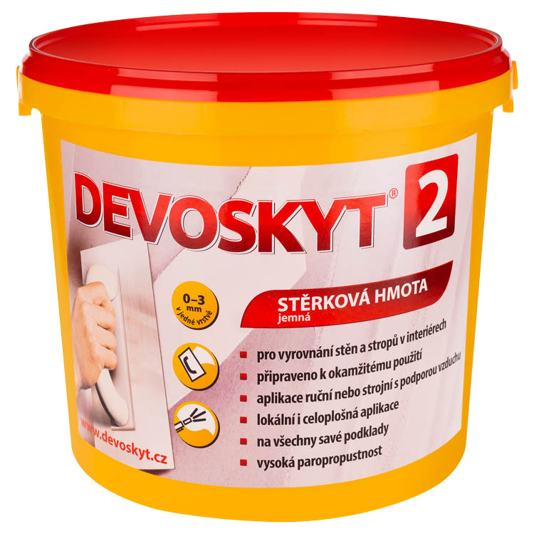 Devoskyt hrubost 2 stěrková hmota do interiéru
