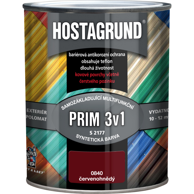 HOSTAGRUND Prim 3v1 základní i vrchní barva na kov S2177