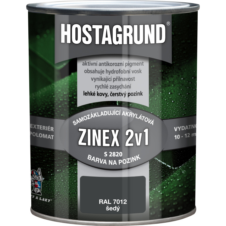 Hostagrund Zinex 2v1 S2820 barva na pozink