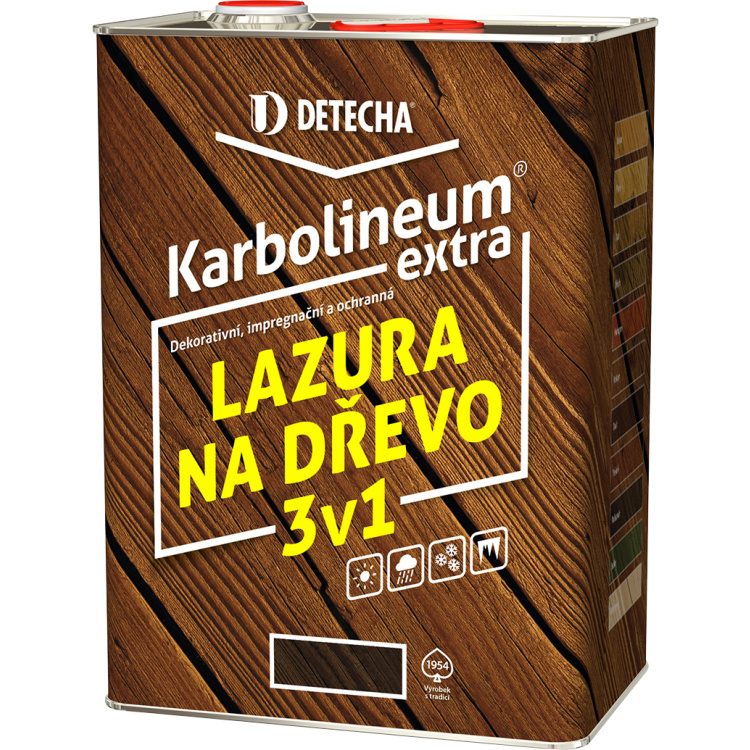 Detecha Karbolineum Extra 3v1 barva na dřevo