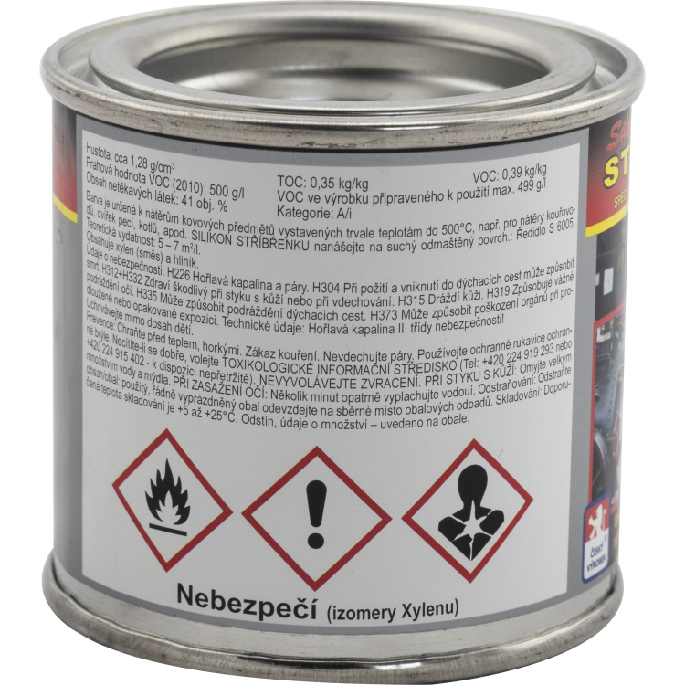 Biopol Paints Silikonová stříbřenka, žáruvzdorná do 500 °C