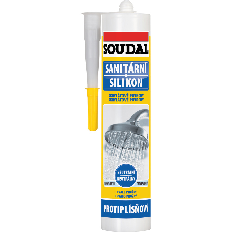 Soudal sanitární silikon neutrální, 280 ml