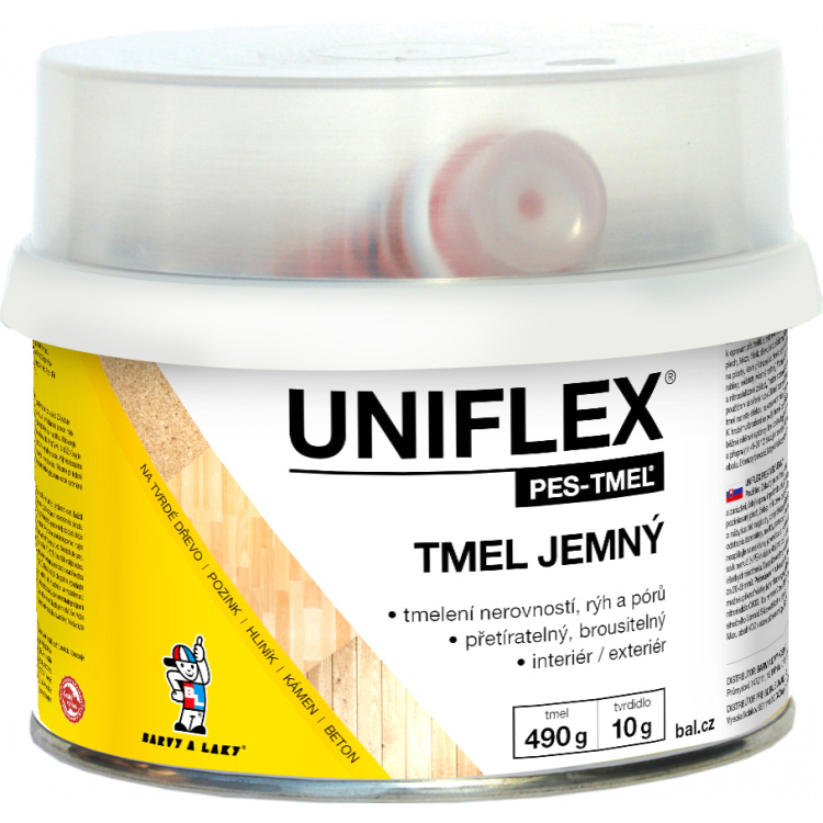 Uniflex PES-TMEL jemný tmel na kov, ocel, kámen, beton a dřevo