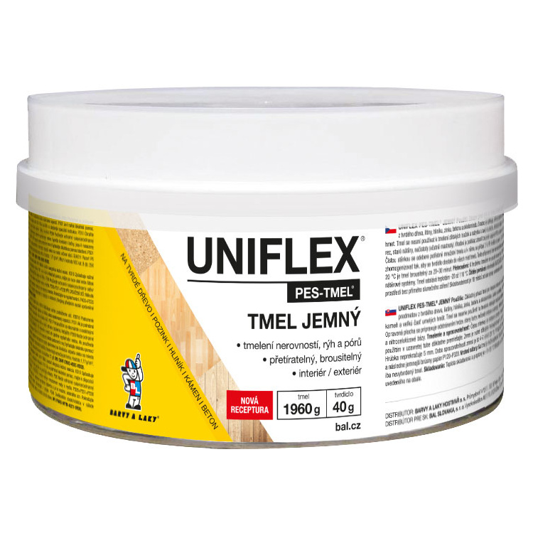 Uniflex PES-TMEL jemný tmel na kov, ocel, kámen, beton a dřevo