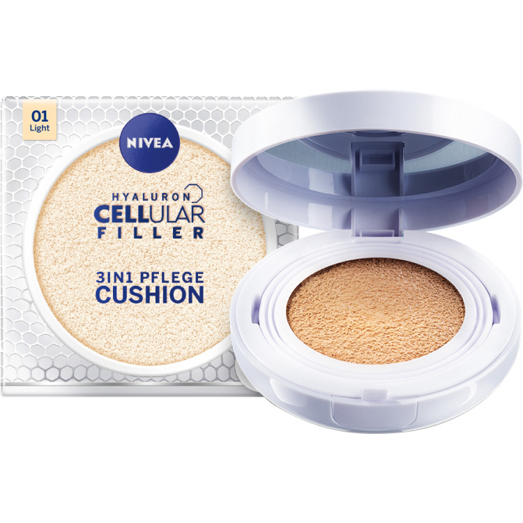 Nivea Hyaluron Cellular Filler pečující make-up 01 světlý odstín, 15 g