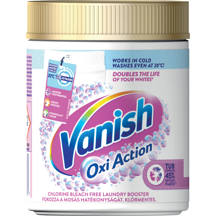 Vanish Oxi Action prášek na bělení a odstranění skvrn, 470 g
