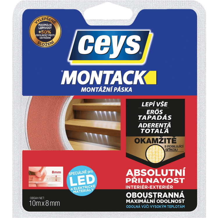 Ceys Montack montážní páska pro led kabely, 18 mm × 10 m