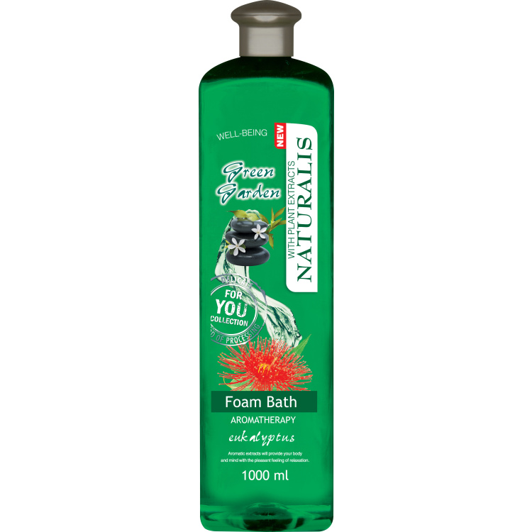 Naturalis Green Garden Eucalyptus pěna do koupele, 1 l