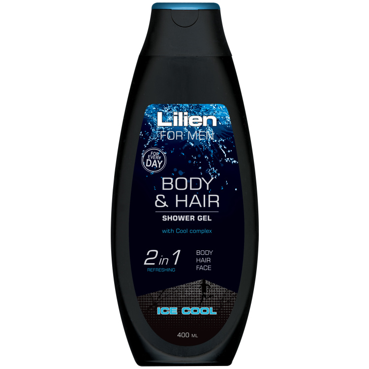 Lilien Men Ice Cool sprchový šampon, 400 ml