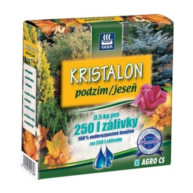 Agro Kristalon Podzim vodorozpustné univerzální hnojivo 0,5 kg pro 250 l zálivky