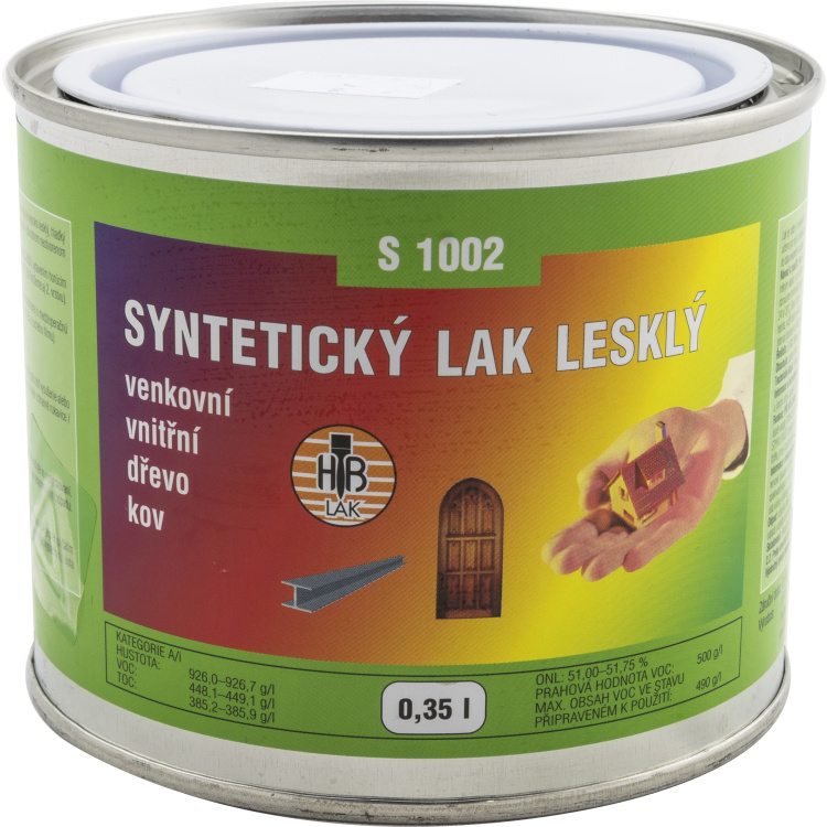 HB-Lak S1002 Lesk, transparentní univerzální syntetický lak, lesklý
