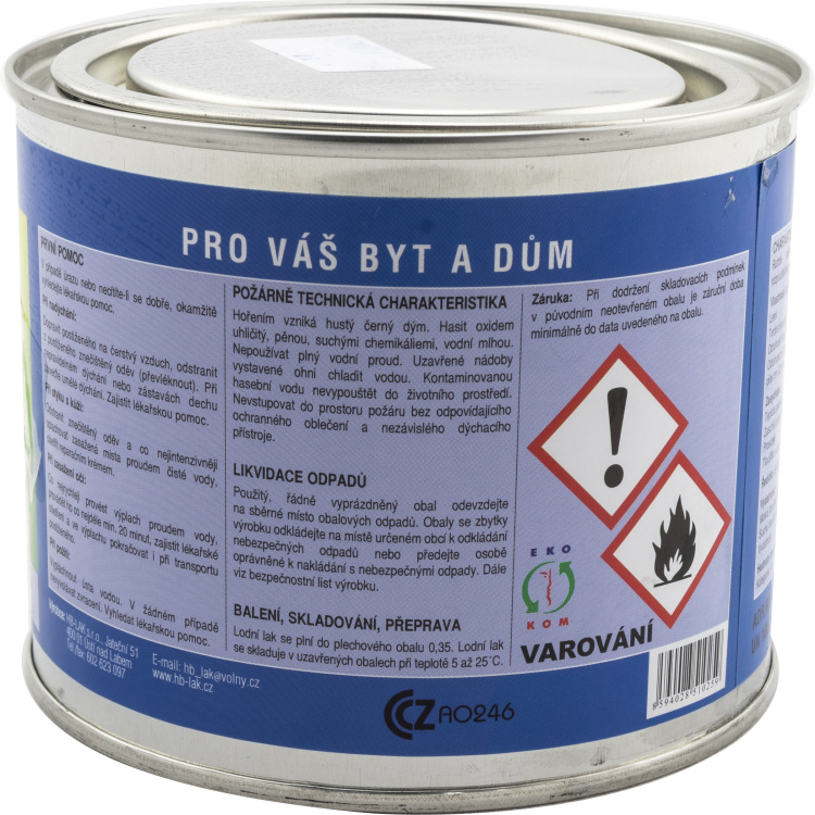 HB-Lak S1119, lodní lak, transparentní lak na lodě