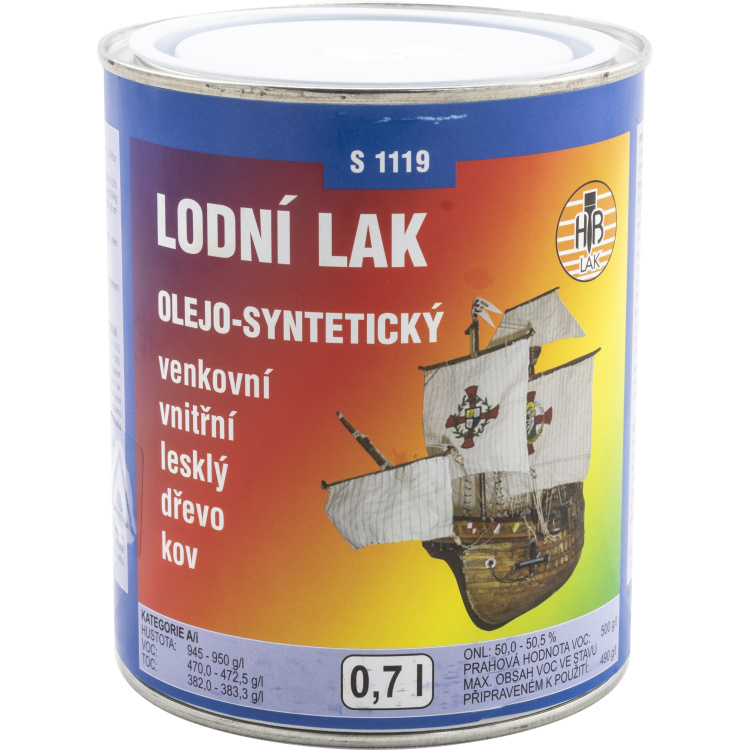 HB-Lak S1119, lodní lak, transparentní lak na lodě