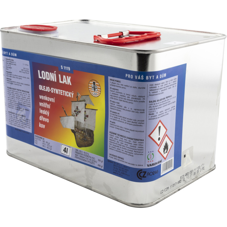 HB-Lak S1119, lodní lak, transparentní lak na lodě