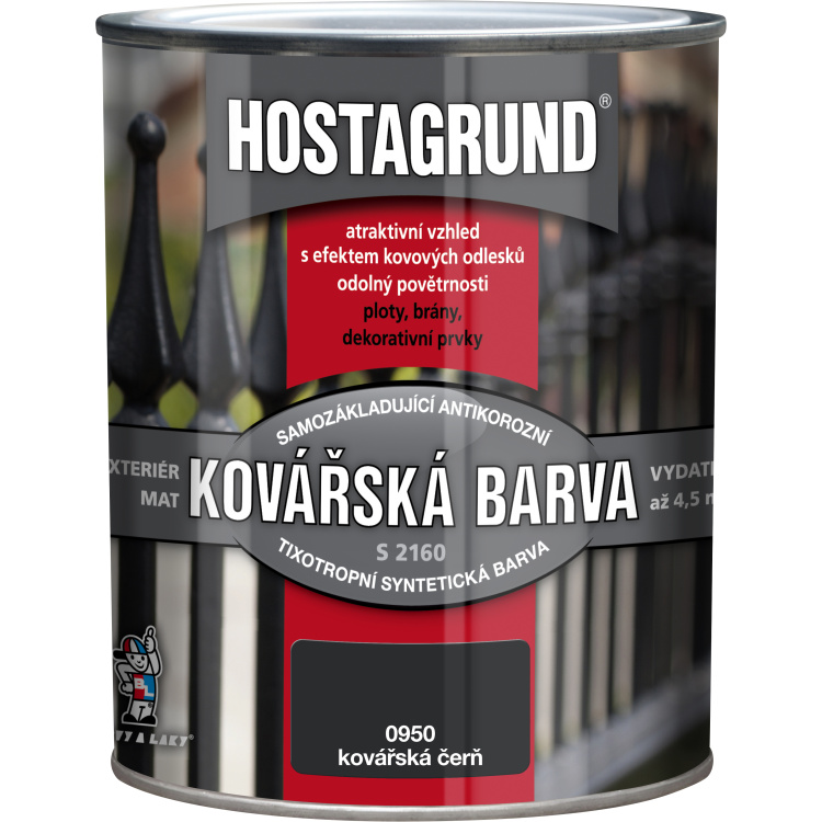 HOSTAGRUND kovářská barva S2160K, 0950 kovářská čerň