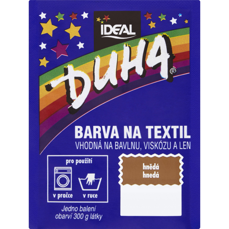 Ideal Duha barva na textil na bavlnu, viskozu a len, na 300 g látky, 15 g