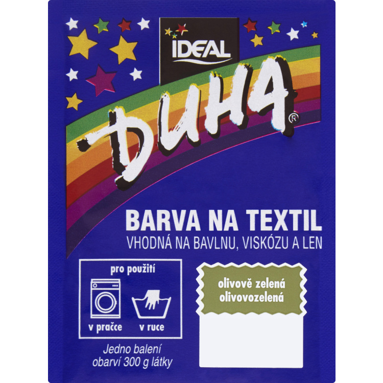 Ideal Duha barva na textil na bavlnu, viskozu a len, na 300 g látky, 15 g