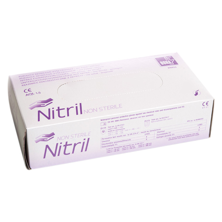 Vulkan Dona Nitrilové jednorázové rukavice velikost L, 100 ks