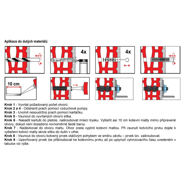 Den Braven chemická kotva bez styrenu POLYESTER SF, 165 ml