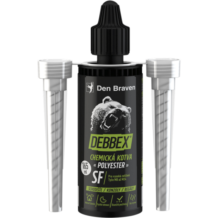 Den Braven chemická kotva bez styrenu POLYESTER SF, 165 ml