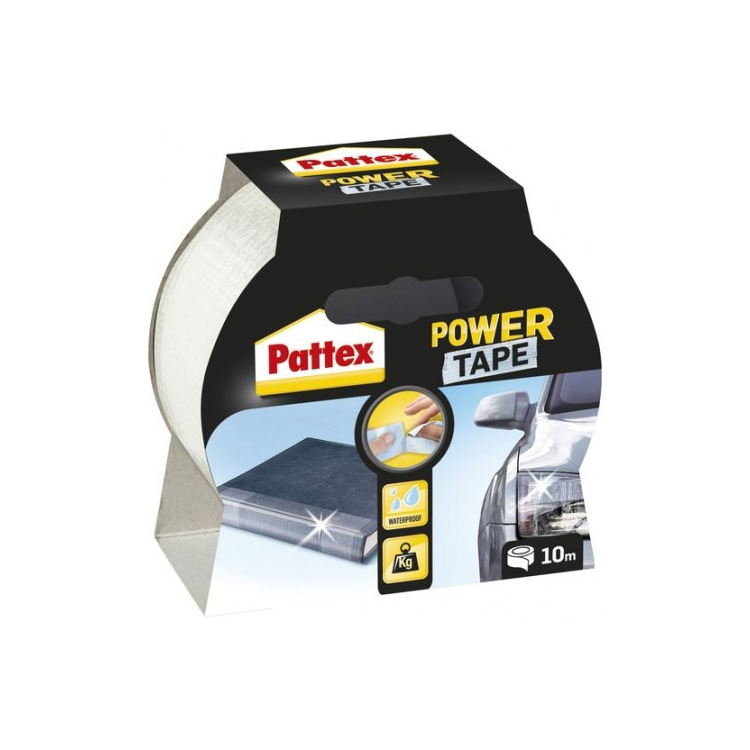 Pattex Power tape transparentní lepicí páska, 50 mm × 10 m