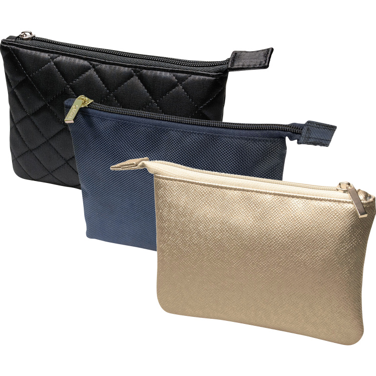 Barton Trading kosmetická taška na zip, modrá, 18,8 × 13,5 cm