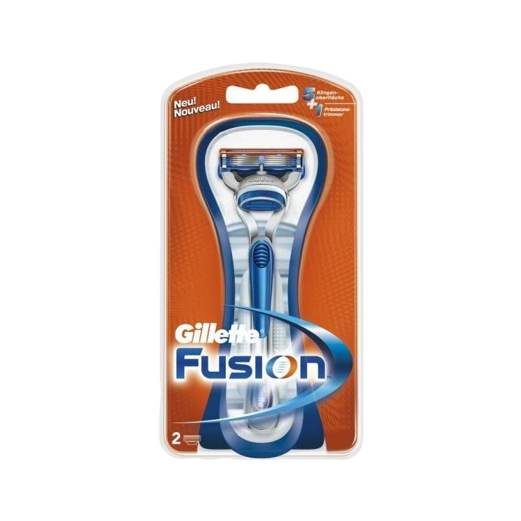 Gillette Fusion holicí strojek a 2 náhrní břity