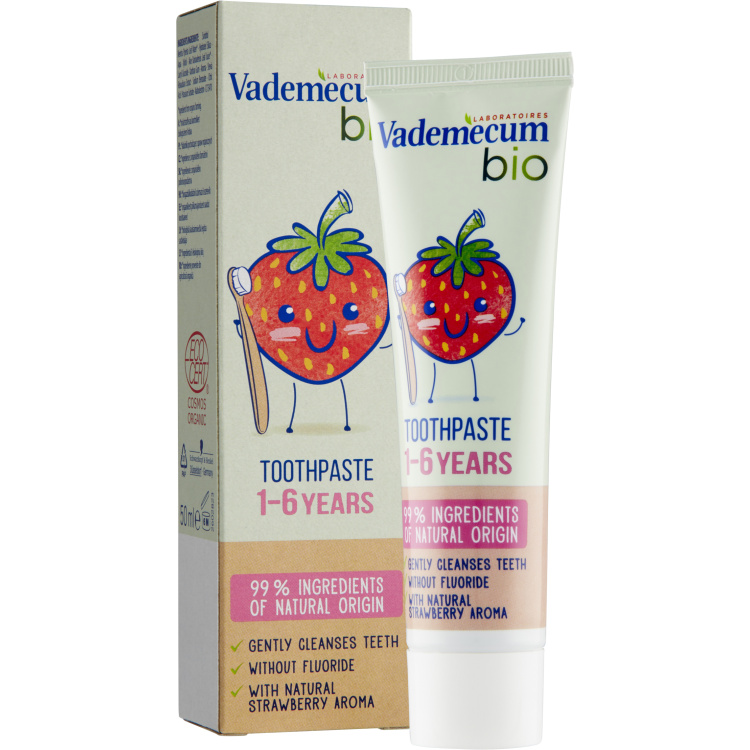 Vademecum Bio zubní pasta pro děti ve věku 1-6 let, 50 ml