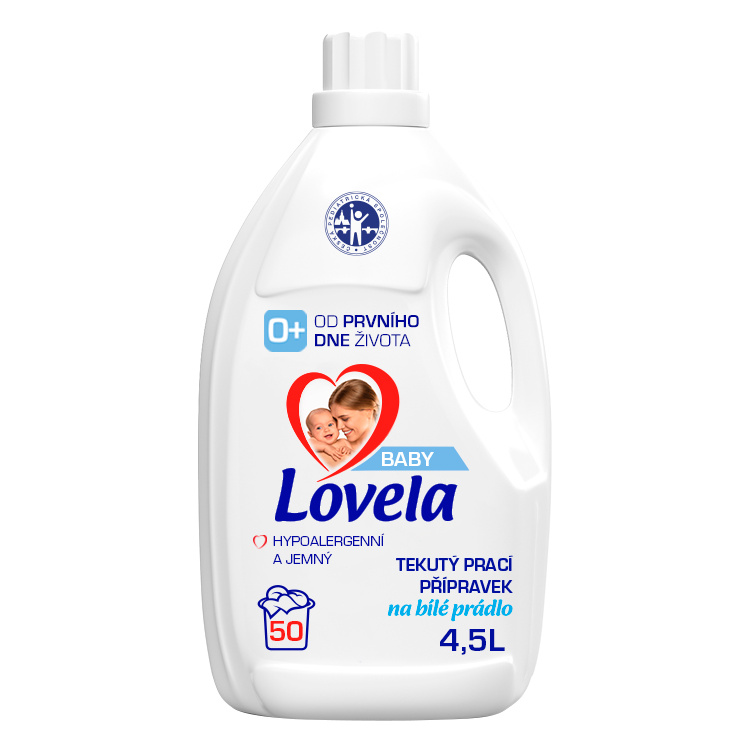 Lovela Baby Bílé prádlo prací gel, 50 praní, 4,5 l