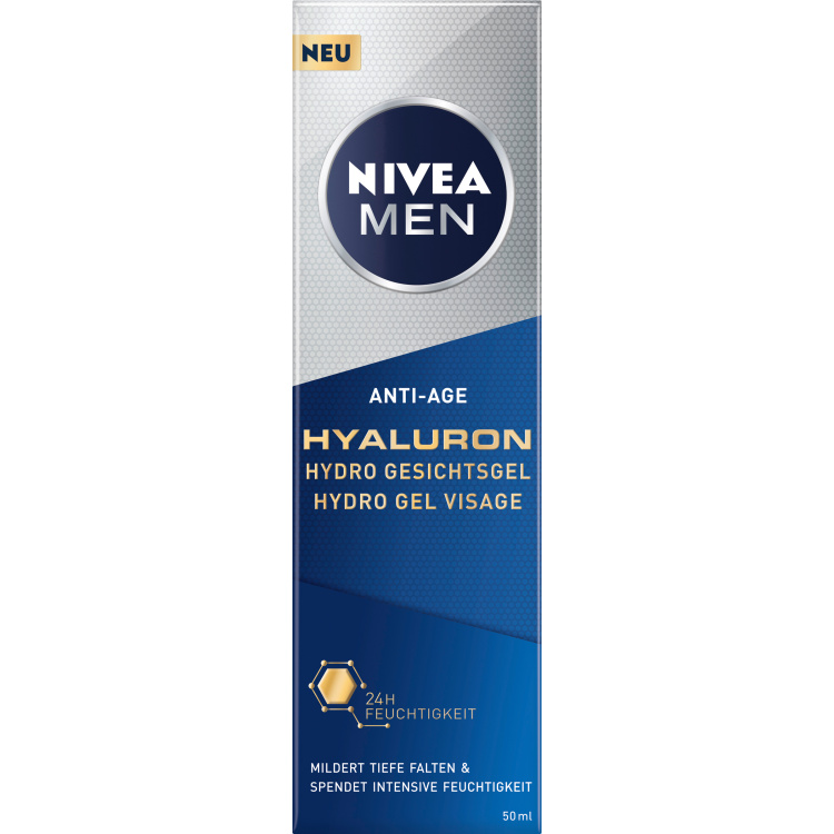 Nivea Men Hyaluron anti-age pánský pleťový gel, 50 ml
