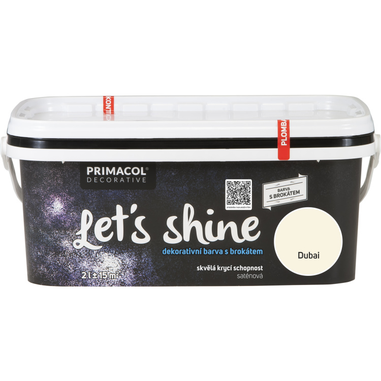 Primacol Decorative Lets Shine dekorativní barva s brokátem, 2 l