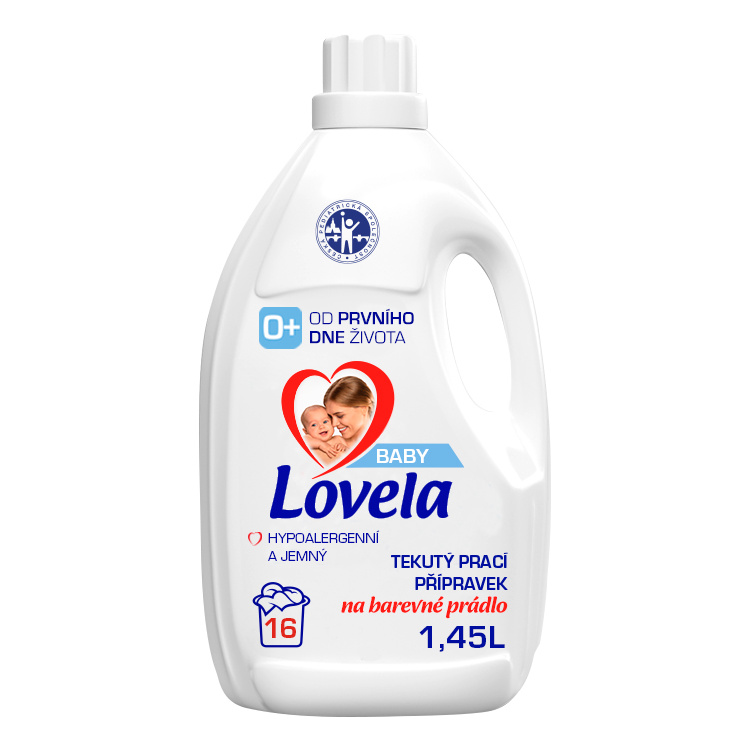 Lovela Baby Barevné prádlo prací gel 16 praní, 1,45 l