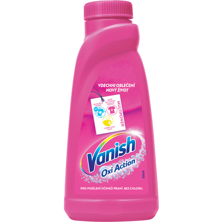 Vanish Oxi Action tekutý odstraňovač skvrn, 0,5 l