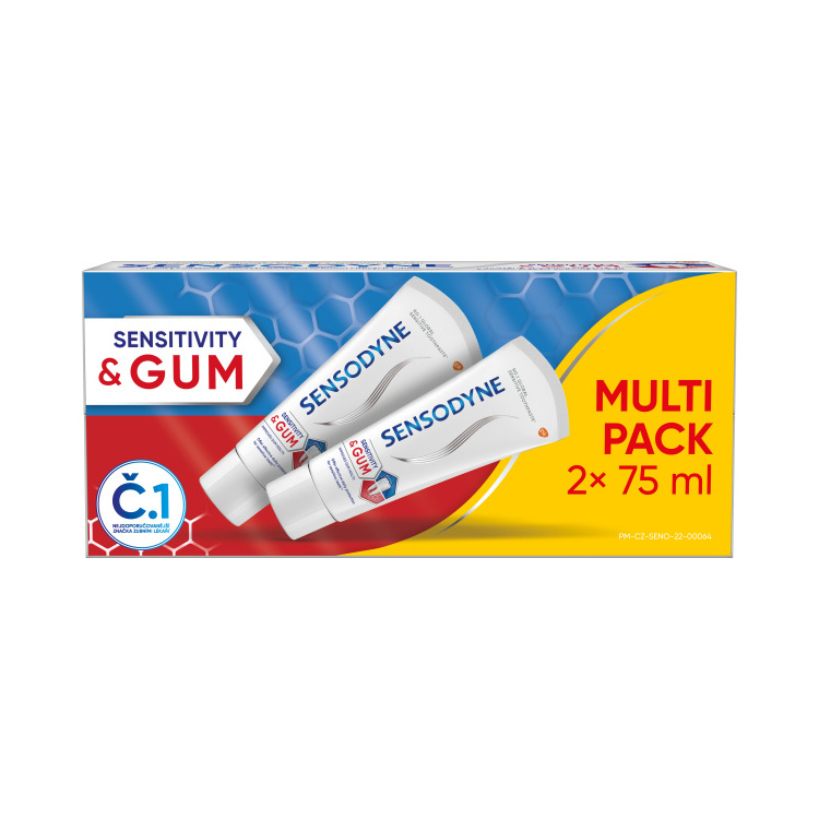 Sensodyne Repair &amp; Protect Whitening zubní pasta, 2 × 75 ml