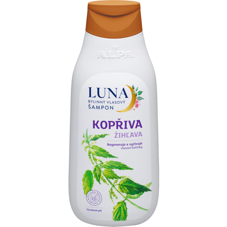 Alpa Luna, bylinný šampon kopřiva, 430 ml