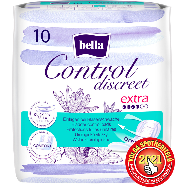 Bella Control Discreet Extra Inkontinenční vložky, 10 ks