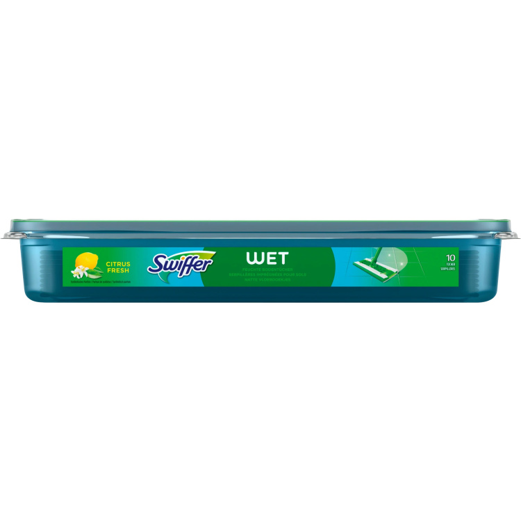 Swiffer Sweeper Citrus náhradní vlhčené ubrousky na podlahu, 10 ks