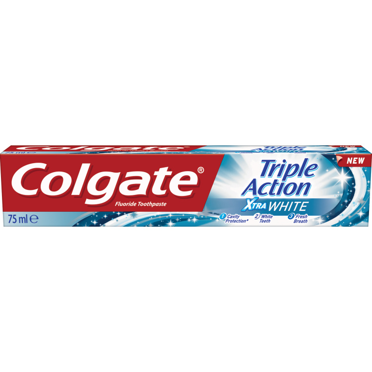 Colgate Triple Action Xtra White zubní pasta, 75 ml