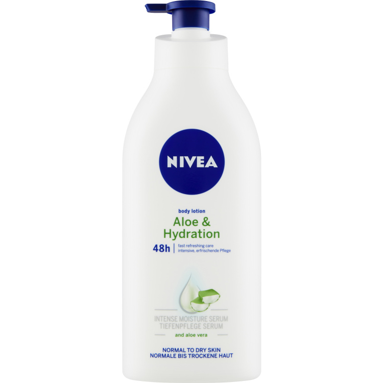 Nivea Aloe &amp; Hydration Lehké tělové mléko, 625 ml