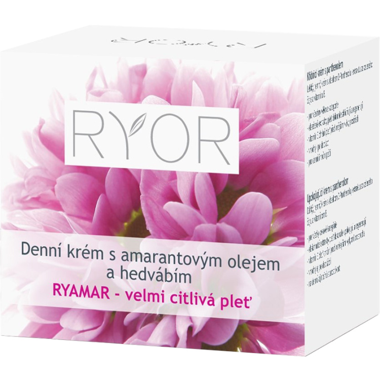 RYOR denní krém s amarantovým olejem a hedvábím 50 ml