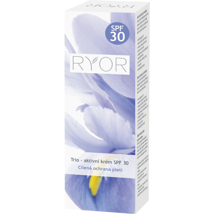 RYOR Trio denní aktivní krém SPF 30 s UV ochranou, 50 ml