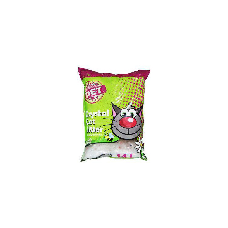 Silica Happy Cool Pet Meadow Fresh silikonové stelivo s vůní, 14 l