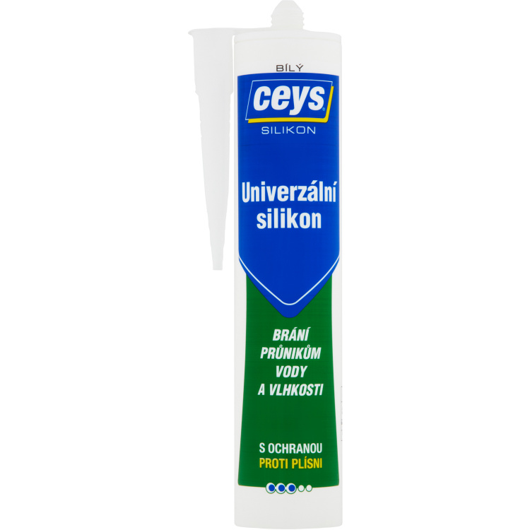 Ceys Univerzální silikon, bílý, 280 ml