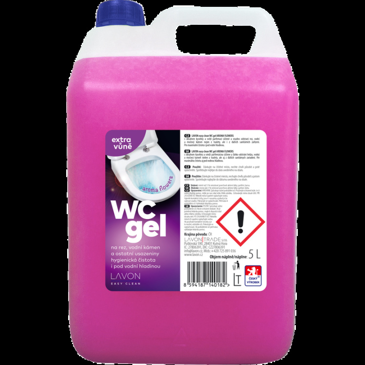 LAVON WC gel Easy Clean Aroma Flowers, 5 l