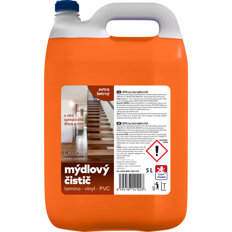 LAVON mýdlový čistič Easy Clean, 5 l