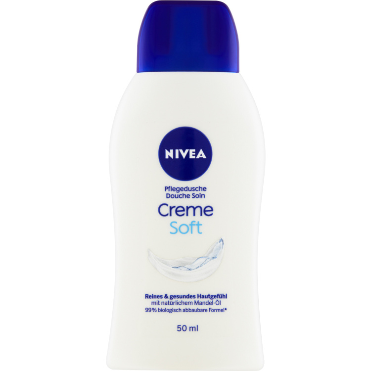 Nivea Creme Soft Pečující sprchový gel, 50 ml