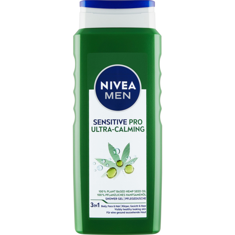 Nivea Men Sensitive Pro Ultra-Calming sprchový gel, 500 ml